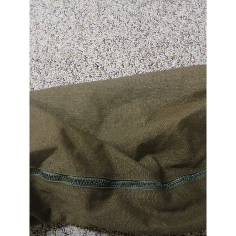 Vintage US Military  Canvas Duffle Duffel‎ Bag Olive Green!!!